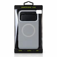 Чехол Liquid Silicone Full с поддержкой MagSafe для iPhone 18 Pro stone gray