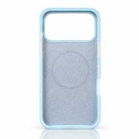 Чехол Liquid Silicone Full с поддержкой MagSafe для iPhone 18 Pro blue fog