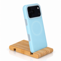 Чехол Liquid Silicone Full с поддержкой MagSafe для iPhone 18 Pro Max blue fog