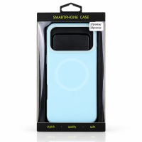 Чехол Liquid Silicone Full с поддержкой MagSafe для iPhone 18 Pro Max blue fog