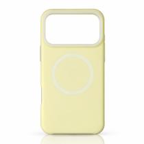 Чехол Liquid Silicone Full с поддержкой MagSafe для iPhone 18 Pro Max sunglow