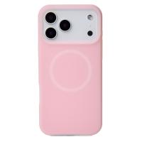 Чехол Liquid Silicone Full с поддержкой MagSafe для iPhone 17 Pro Max pink