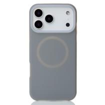 Чехол Liquid Silicone Full с поддержкой MagSafe для iPhone 17 Pro stone gray