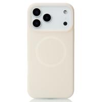 Чехол Liquid Silicone Full с поддержкой MagSafe для iPhone 17 Pro Max cream