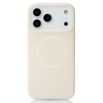 Чехол Liquid Silicone Full с поддержкой MagSafe для iPhone 17 Pro Max cream