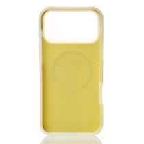 Чехол Liquid Silicone Full с поддержкой MagSafe для iPhone 17 Pro Max sunglow