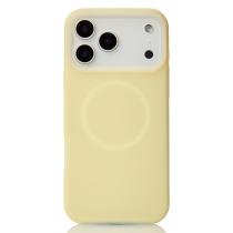 Чехол Liquid Silicone Full с поддержкой MagSafe для iPhone 17 Pro Max sunglow