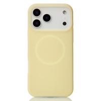 Чехол Liquid Silicone Full с поддержкой MagSafe для iPhone 17 Pro sunglow