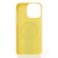 Чехол Liquid Silicone Full с поддержкой MagSafe для iPhone 13 sunglow
