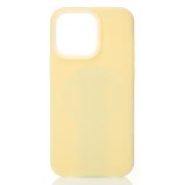 Чехол Liquid Silicone Full с поддержкой MagSafe для iPhone 15 Pro sunglow