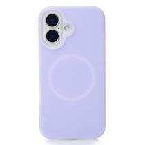 Чехол Liquid Silicone Full с поддержкой MagSafe для iPhone 16 violet