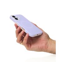 Чехол Liquid Silicone Full с поддержкой MagSafe для iPhone 16 violet