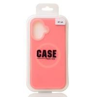 Чехол Liquid Silicone Full с поддержкой MagSafe для iPhone 16 pink