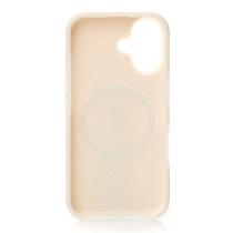 Чехол Liquid Silicone Full с поддержкой MagSafe для iPhone 16 cream