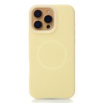 Чехол Liquid Silicone Full с поддержкой MagSafe для iPhone 16 Pro sunglow