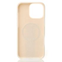 Чехол Liquid Silicone Full с поддержкой MagSafe для iPhone 16 Pro cream