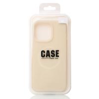 Чехол Liquid Silicone Full с поддержкой MagSafe для iPhone 16 Pro cream