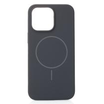 Силиконовый чехол Slim Ring Soft с поддержкой MagSafe для iPhone 15 stone gray