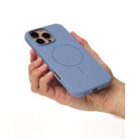 Силиконовый чехол Slim Ring Soft с поддержкой MagSafe для iPhone 16 Pro Max storm blue