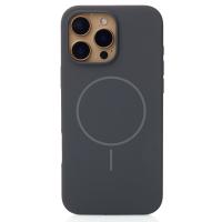 Силиконовый чехол Slim Ring Soft с поддержкой MagSafe для iPhone 16 Pro Max stone gray