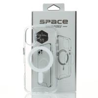 Чехол SPACE CASE с поддержкой MagSafe для iPhone 16 Plus прозрачный