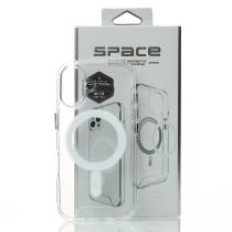 Чехол SPACE CASE с поддержкой MagSafe для iPhone 16 Plus прозрачный