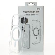 Чехол SPACE CASE с поддержкой MagSafe для iPhone 16 Pro прозрачный