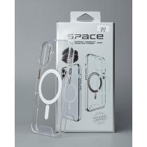 Чехол SPACE CASE с поддержкой MagSafe для iPhone 17 прозрачный