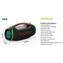 Колонка Bluetooth Hopestar H63 green