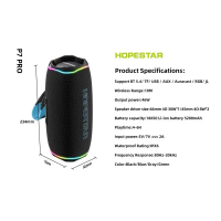 Колонка Bluetooth Hopestar P7 Pro black