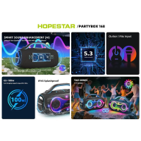 Колонка Bluetooth Hopestar PARTY BOX 168 gray