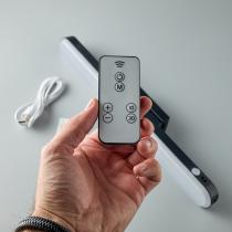 LED-лампа скринбар DC LO-03 для монитора/компьютера на клейкой основе (1200mAh) + пульт ДУ черный