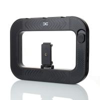 LED-лампа DC Q-01 с держателем для селфи (прямоугольная) черный