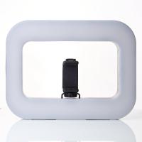 LED-лампа DC Q-01 с держателем для селфи (прямоугольная) черный