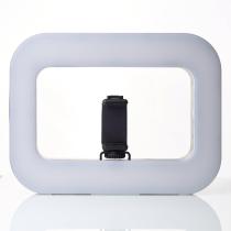 LED-лампа DC Q-01 с держателем для селфи (прямоугольная) черный