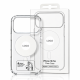 Пластиковый чехол Lux Clear с поддержкой MagSafe для iPhone 18 Pro (AI) White circle