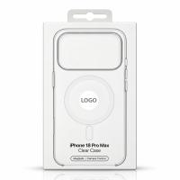 Пластиковый чехол Lux Clear с поддержкой MagSafe для iPhone 18 Pro Max (AI) White circle