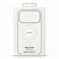 Пластиковый чехол Lux Clear с поддержкой MagSafe для iPhone 18 Pro (AI) White circle