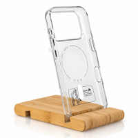 Пластиковый чехол Lux Clear с поддержкой MagSafe для iPhone 18 Pro (AI) White circle