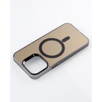 Полиуритановый чехол IMD Colors с поддержкой MagSafe для iPhone 14 Pro Max черный