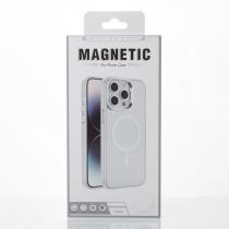 Полиуритановый чехол IMD Colors с поддержкой MagSafe для iPhone 14 Pro фиолетовый