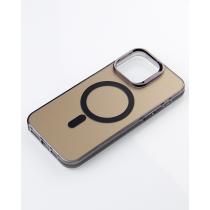 Полиуритановый чехол IMD Colors с поддержкой MagSafe для iPhone 14 Pro черный