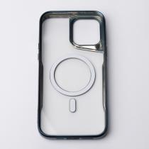 Пластиковый чехол MagSafe NEWZONE для iPhone 14 Pro синий