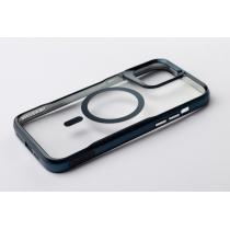 Пластиковый чехол MagSafe NEWZONE для iPhone 14 Pro синий