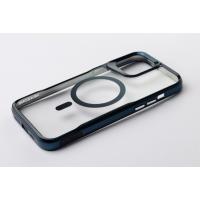 Пластиковый чехол MagSafe NEWZONE для iPhone 15 Pro синий