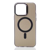 Полиуритановый чехол IMD Colors с поддержкой MagSafe для iPhone 14 Pro черный