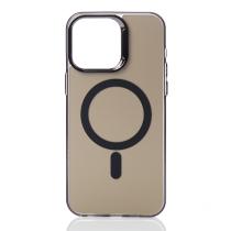 Полиуритановый чехол IMD Colors с поддержкой MagSafe для iPhone 14 Pro черный