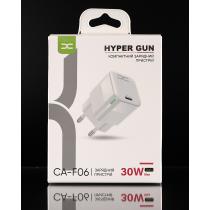 Мережевий зарядний пристрій DC PD/30W/GaN Technology (CA-F06) білий