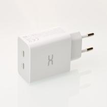 Мережевий зарядний пристрій DC 2в1 Type-C 2PD/35W Fast Charger (CA-D17) білий
