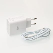 Мережевий зарядний пристрій DC 2в1 Type-C 2PD/35W Fast Charger (CA-D17) білий